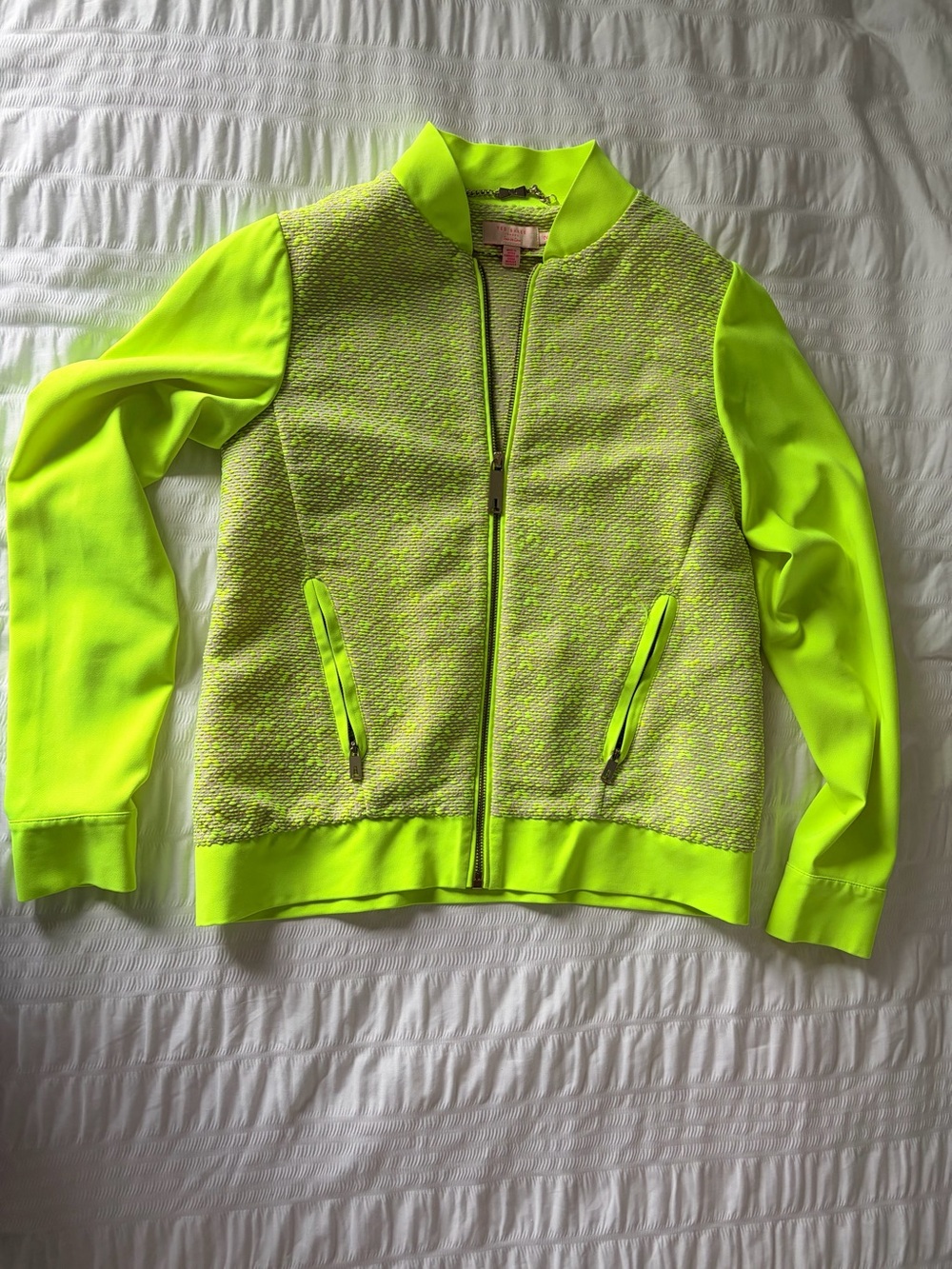 Ted Baker Neon Yellow Bomber Jacket